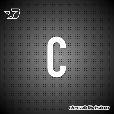 Vinyl Letter C - DIN